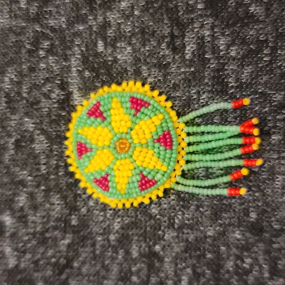 100% AUTHENTIC, handmade, Native American brooch